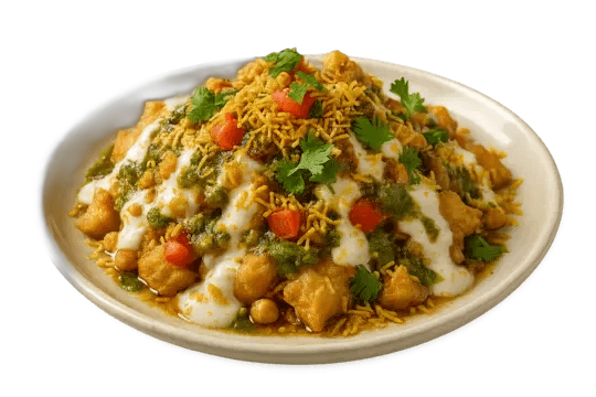 Chole Samosa Chaat
